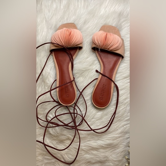 Mercedes Castillo Leather Sandals - Pink Sandals, Shoes - Picture 4 of 11